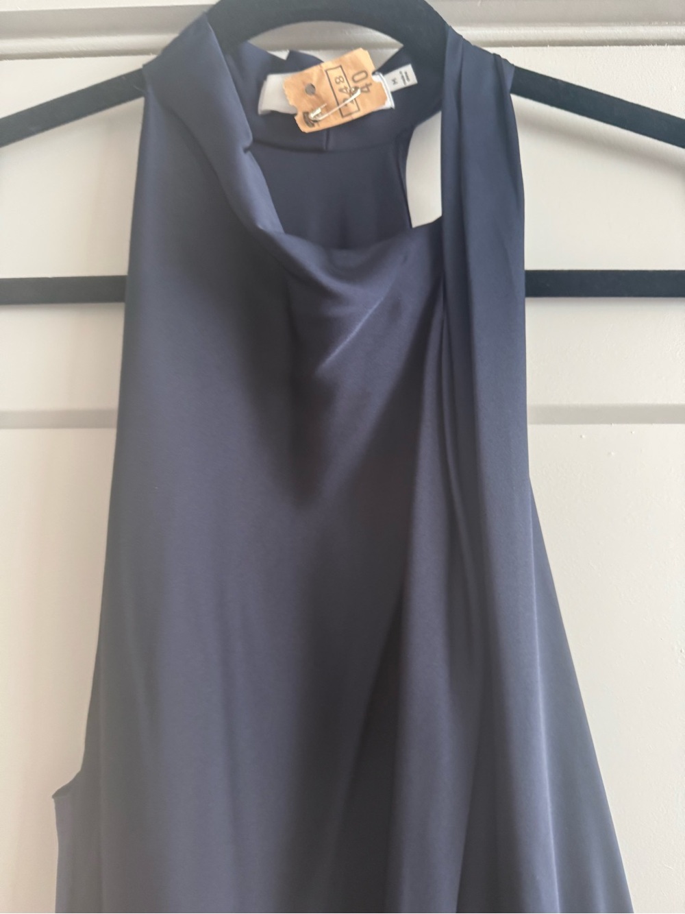 Navy ASTR the Label Jelyn Satin Midi Dress - Picture 2 of 8
